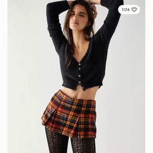 Plaid Free People Skort